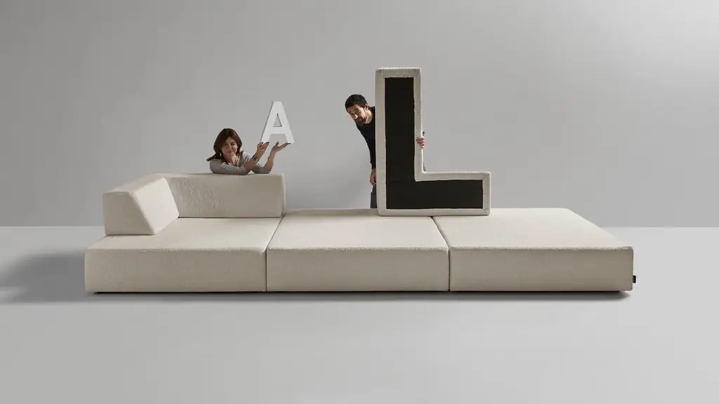 Диван Teorema модульный, современный квадратный дизайн – Antonio Lupi