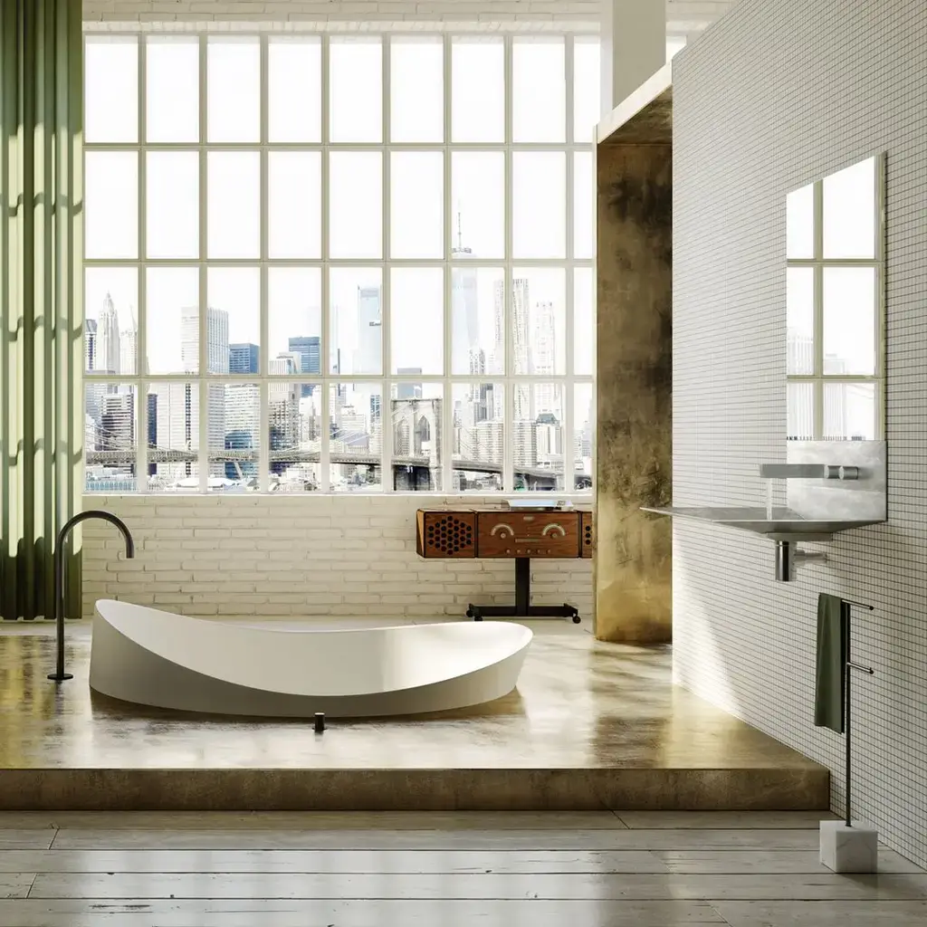 Dune круглая ванна in Cristalplant - Antonio Lupi. Бренд: Antonio Lupi.