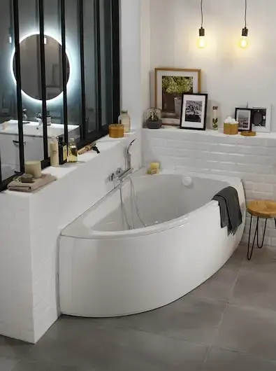 Акриловая shower-Ванна 150×90 см cm, RH, E6D092R