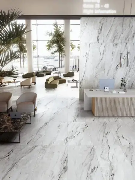Паркет White Marble Look Porcelain Tiles   Refin Prestigio